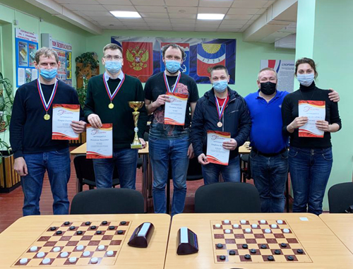 Вагоностроители заняли первое место в соревнованиях по шашкам